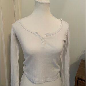 Brandy Melville long sleeve white shirt